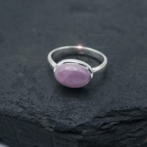 Amaranthine - Kunzite Sterling Silver Ring Size 8