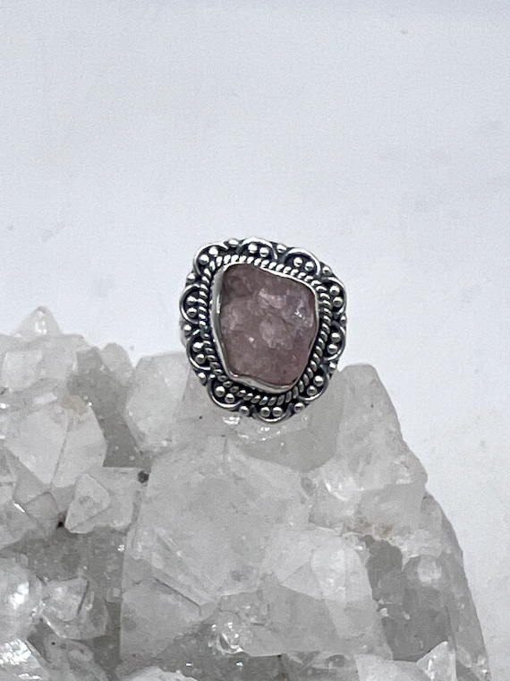 Rough Kunzite Ring, Size 8 Rough Kunzite Ring, Size 8