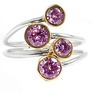 Sale, Adjustable Kunzite 925 Silver Ring, Size 7-8.5