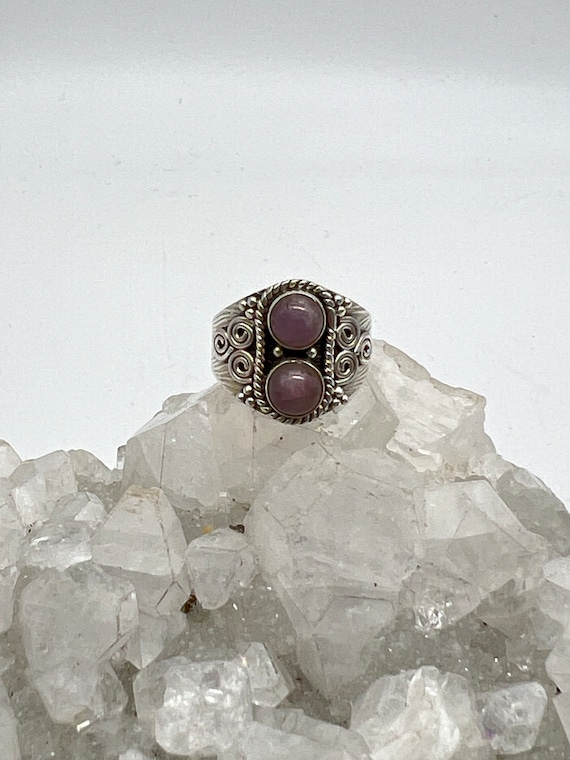 Two Stone Kunzite Ring, Size 7 1/2