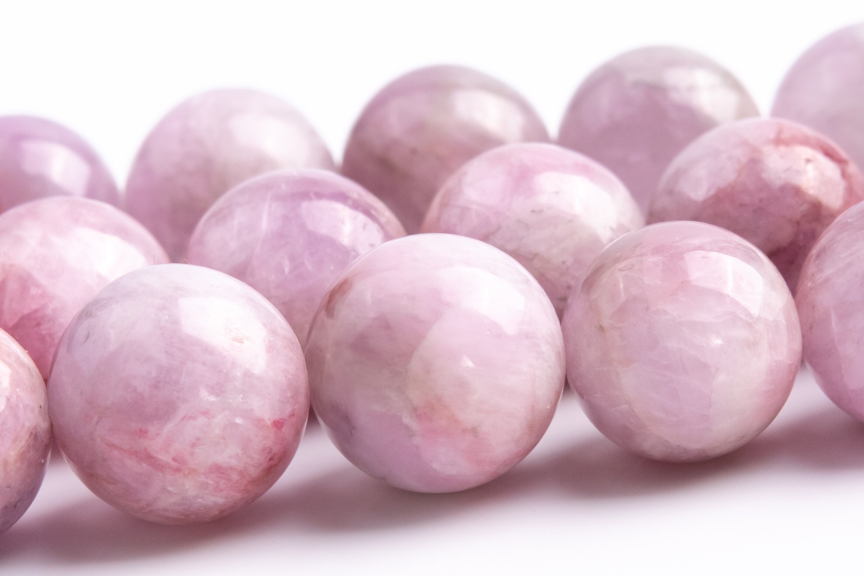 10-11mm Kunzite Beads Brazil Grade A Genuine Natural Purple Pink Gemstone Half Strand Round Loose Beads 7" Bulk Lot Options (118029h-4004)