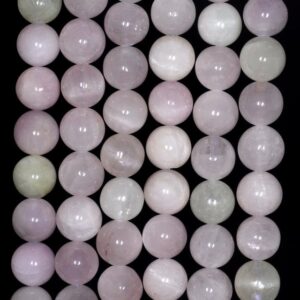 10mm Natural Kunzite Gemstone Grade A Lavender Purple Round Loose Beads 15.5 Inch Full Strand (80000818-147)