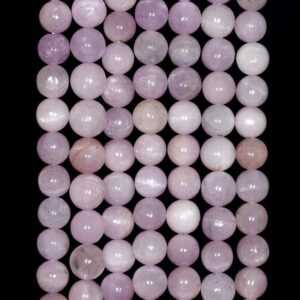 4mm Natural Kunzite Gemstone Grade A Lavender Purple Pink Round Loose Beads 15 Inch Full Strand (80000808-217)