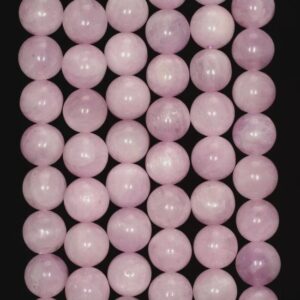 5mm Natural Kunzite Gemstone Round Loose Beads 15.5 Inch Full Strand (80000805-217)