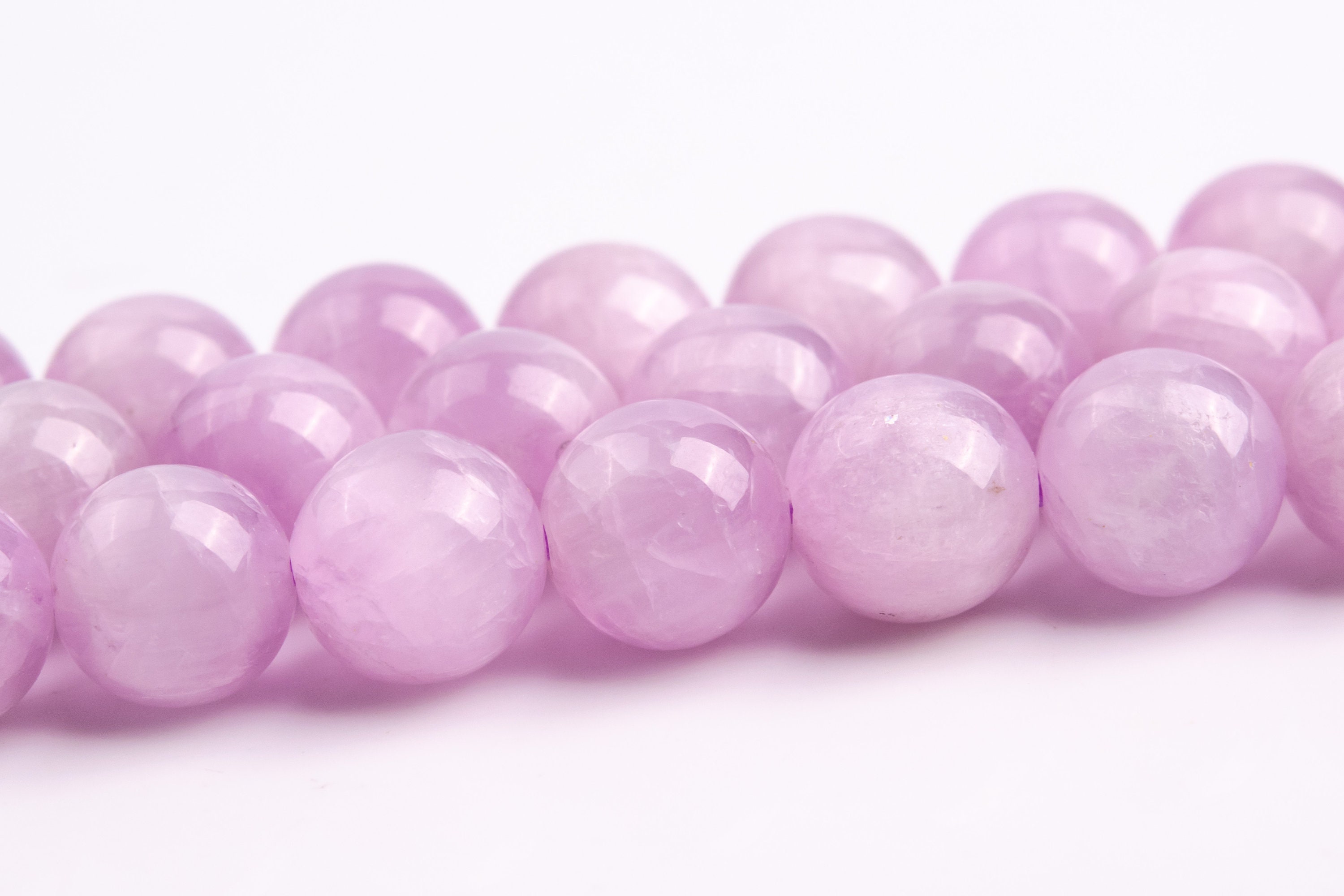 7mm Kunzite Beads Purple Pink Grade Aaa Genuine Natural Gemstone Round Loose Beads 15" /7.5" Bulk Lot Options (118356)