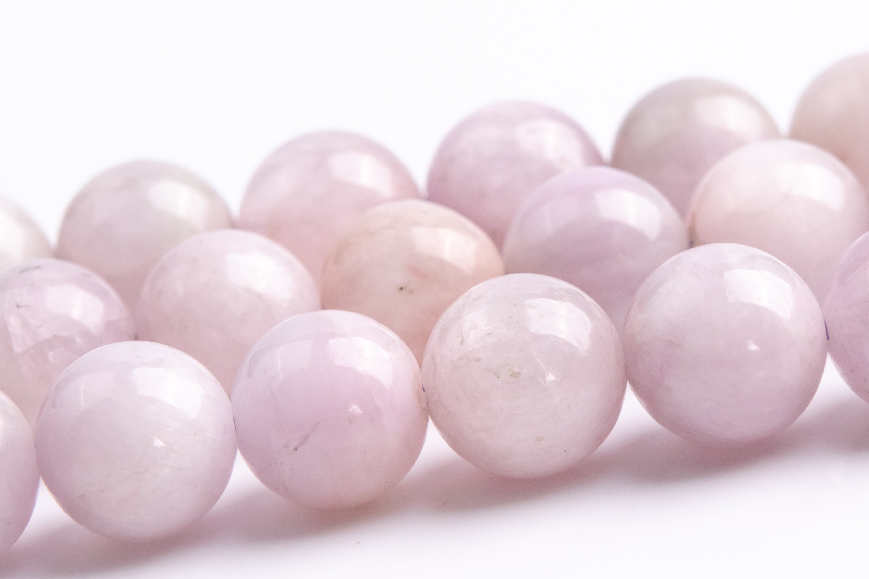 8-9mm Kunzite Beads Brazil Genuine Natural Light Purple Pink Gemstone Round Loose Beads 15.5" / 7.5"bulk Lot Options (118013)