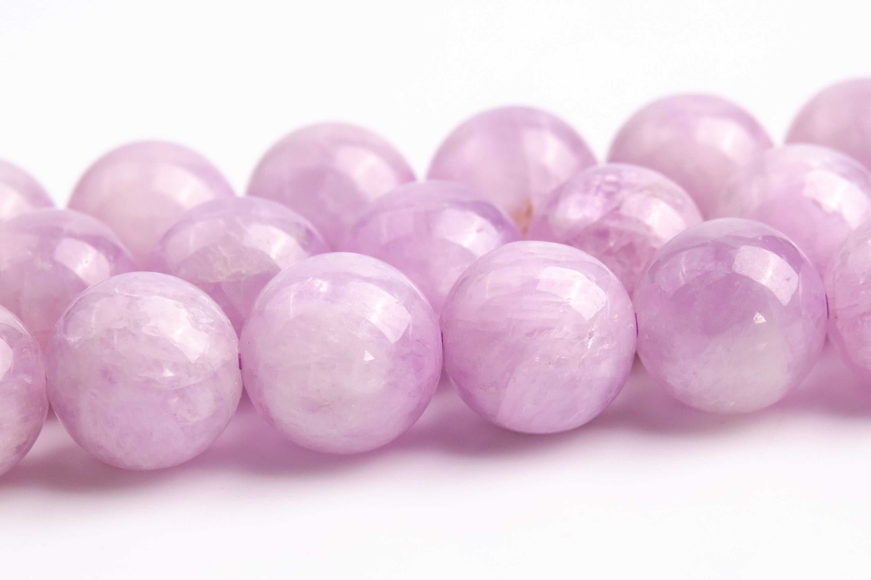8-9mm Kunzite Beads Purple Pink Grade Aa+ Genuine Natural Gemstone Round Loose Beads 15.5" / 7.5"bulk Lot Options (118350)