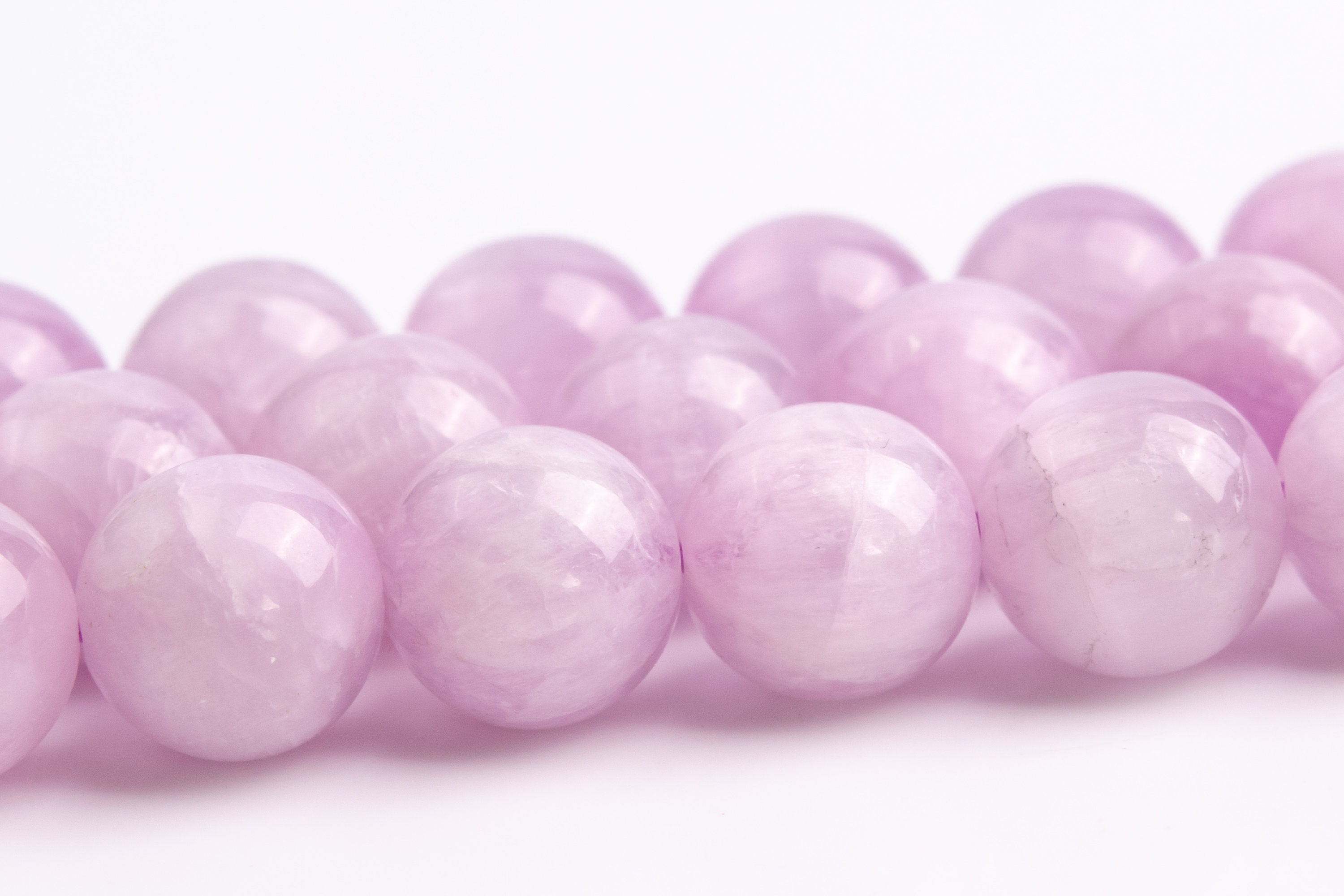 8-9mm Kunzite Beads Purple Pink Grade Aa Genuine Natural Gemstone Round Loose Beads 15.5" /7.5" Bulk Lot Options (118351)