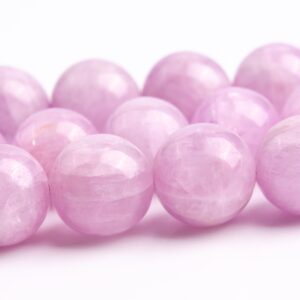 9-10mm Kunzite Beads Purple Pink Grade Aa Genuine Natural Gemstone Full Strand Round Loose Beads 15.5" (118348-4023)
