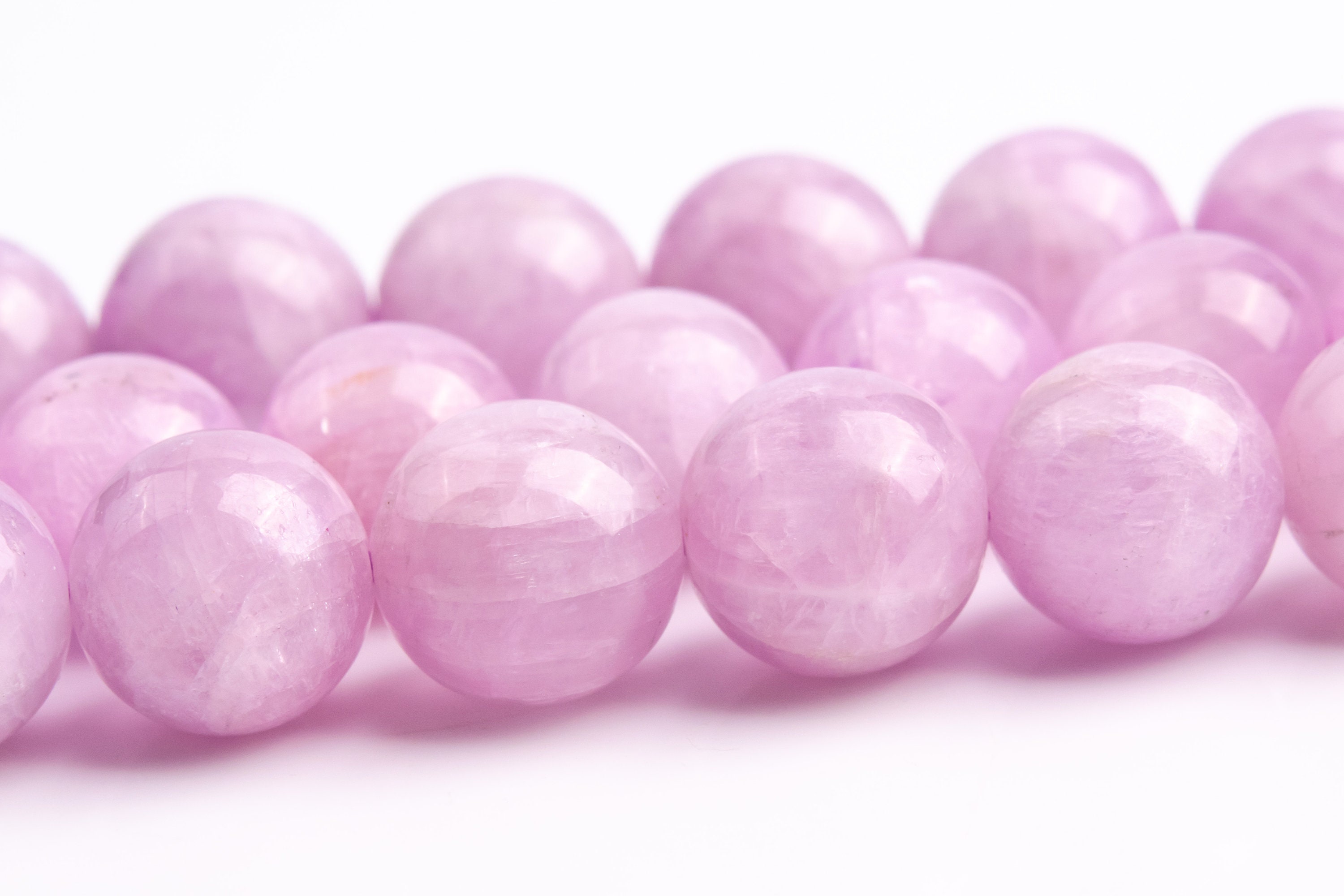 9-10mm Kunzite Beads Purple Pink Grade Aa Genuine Natural Gemstone Full Strand Round Loose Beads 15.5" (118348-4023)
