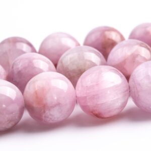 9-10mm Kunzite Beads Brazil Grade A Genuine Natural Purple Pink Gemstone Round Loose Beads 15.5"/7.5" Bulk Lot Options (118023)