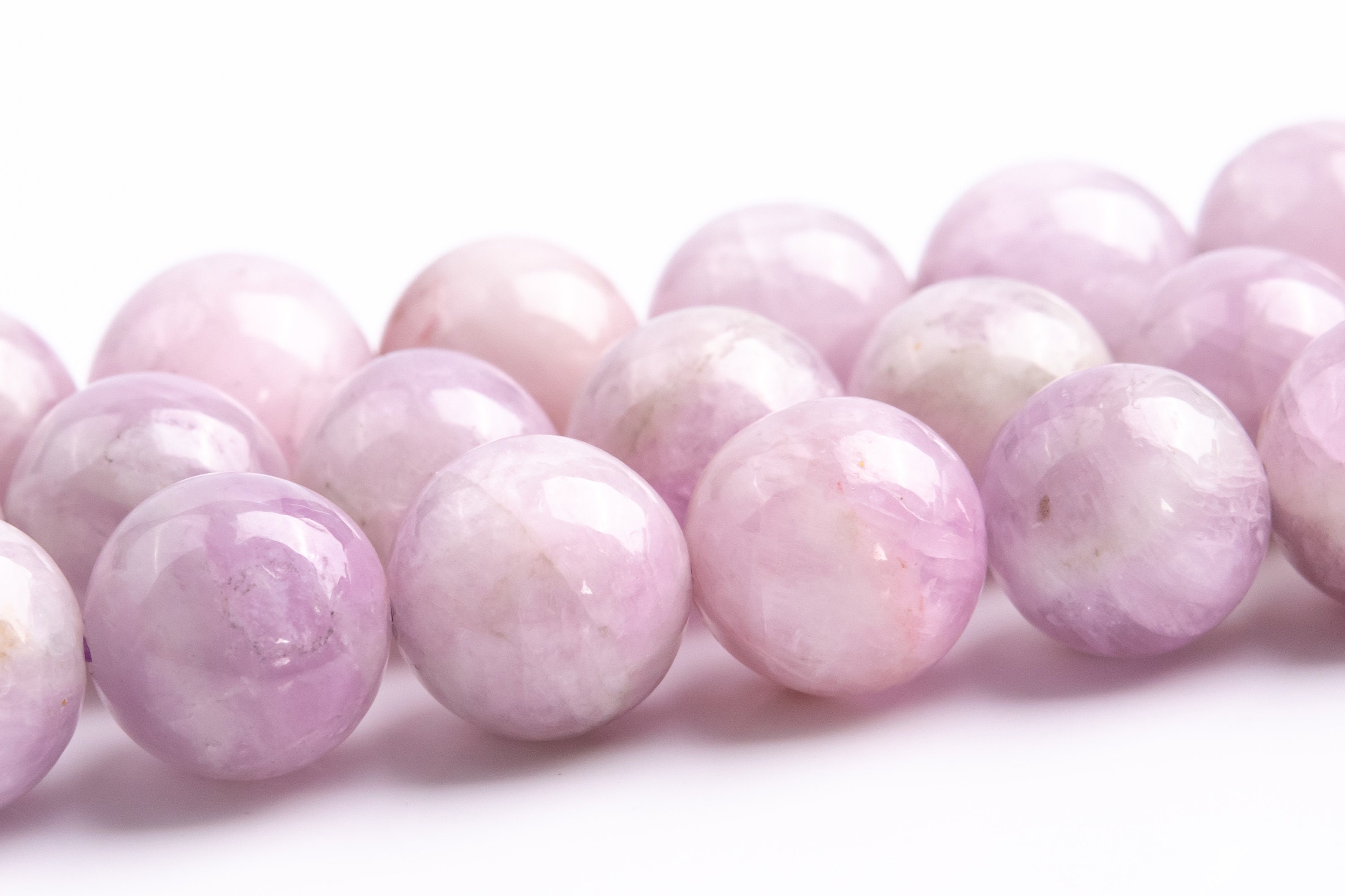 9-10mm Kunzite Beads Brazil Genuine Natural Purple Pink Gemstone Round Loose Beads 15.5" /7.5"bulk Lot Options (118022)