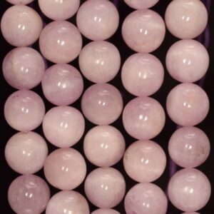 9mm Genuine Kunzite Gemstone Grade Aaa Pink Round Loose Beads 7.5 Inch Half Strand (80005544-470)