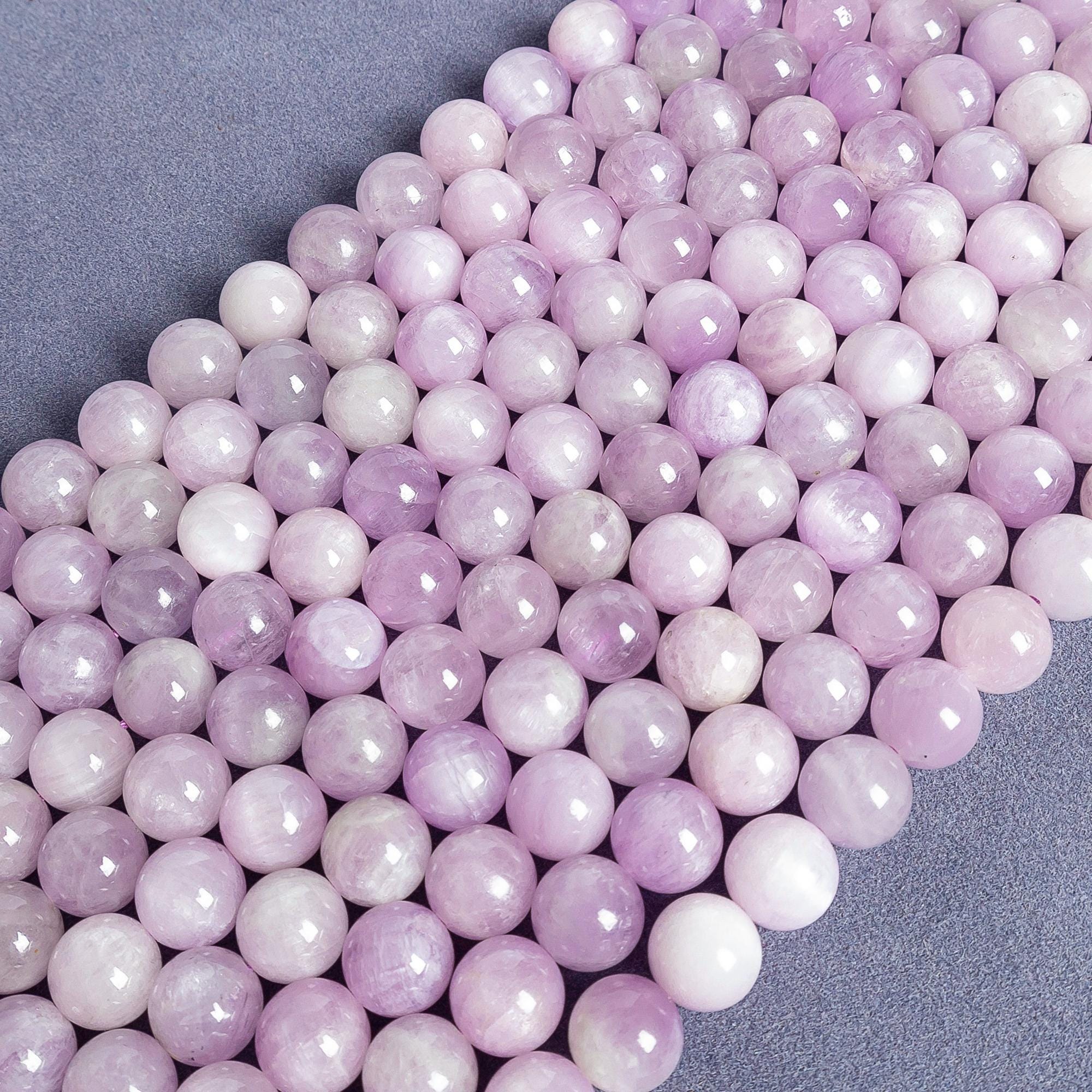 Brazil Kunzite Beads Genuine Natural Round Gemstone Beads