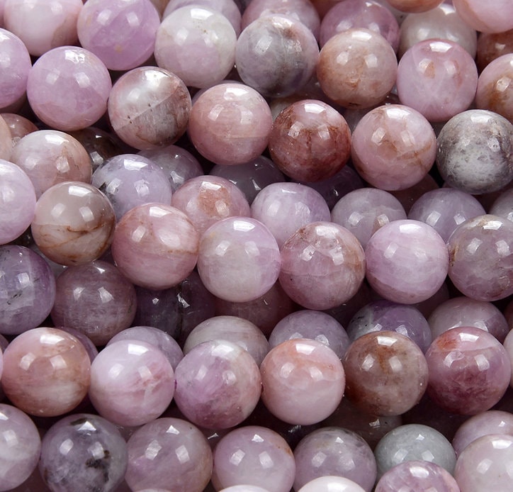Natural Kunzite Gemstone Round 5mm 6mm 7mm 8mm 9mm 10mm 11mm 12mm Loose Beads (d271) Natural Kunzite Gemstone Round 5mm 6mm 7mm 8mm 9mm 10mm 11mm 12mm Loose Beads (d271)