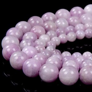 Natural Kunzite Gemstone Grade Aaa Round 7mm 8mm 9mm 10mm 11mm 12mm 13mm 14mm Loose Beads Bulk Lot 1,2,6,12 And 50 (d325)