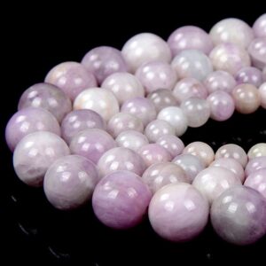 Natural Kunzite Gemstone Grade A Round 7mm 8mm 9mm 10mm 11mm 12mm 13mm Loose Beads Bulk Lot 1,2,6,12 And 50 (d324)