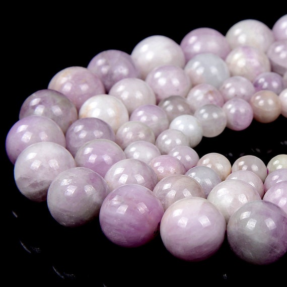 Natural Kunzite Gemstone Grade A Round 7mm 8mm 9mm 10mm 11mm 12mm 13mm Loose Beads Bulk Lot 1,2,6,12 And 50 (d324)