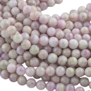 Natural Kunzite High Quality In Round, 6mm, 8mm, 10mm Smooth Gemstone Beads