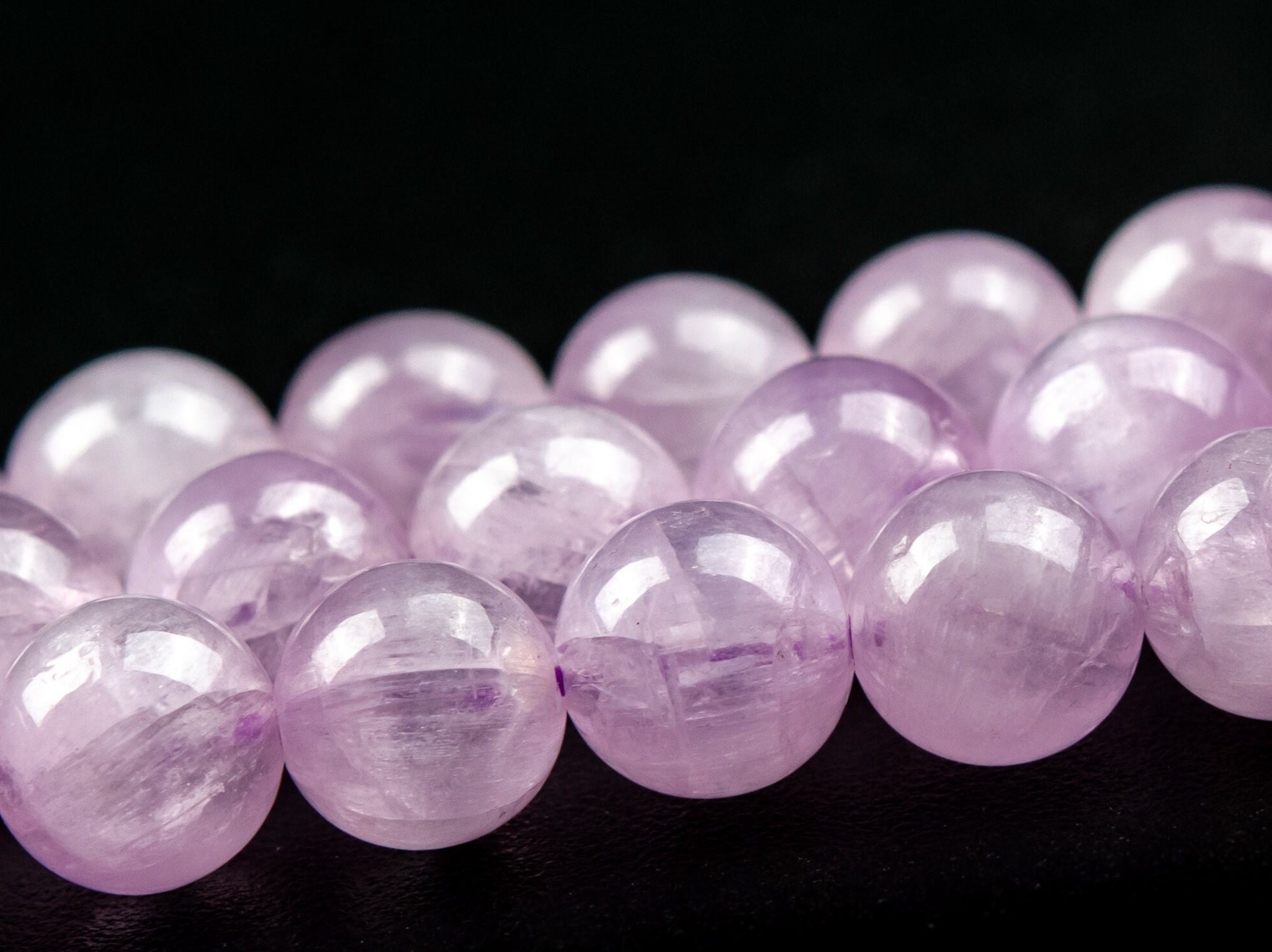 Purple Kunzite Beads Genuine Natural Grade Aaaa Gemstone Round Loose Beads 5mm 6mm Bulk Lot Options