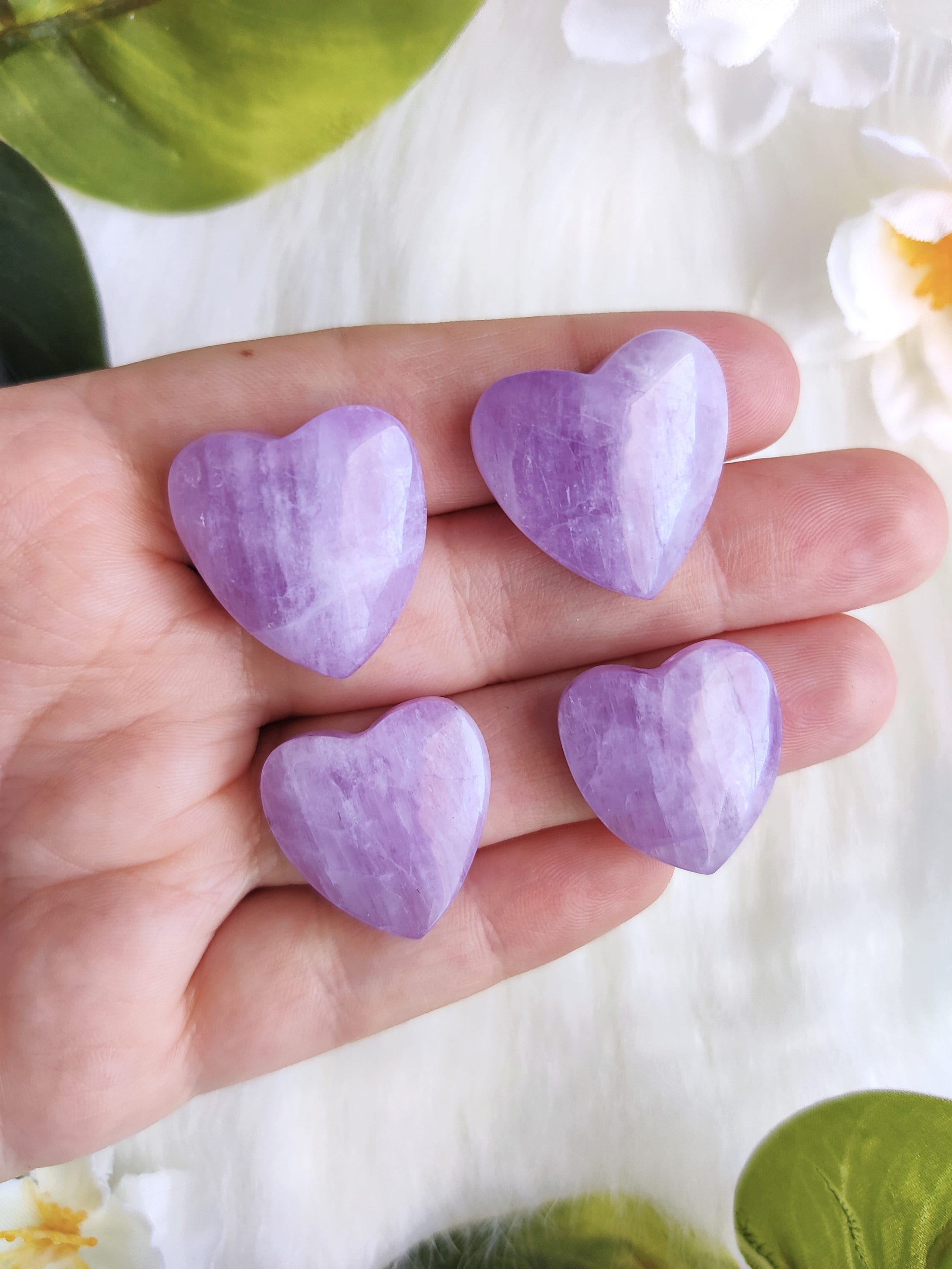 Kunzite Heart Cabochon | High-quality Kunzite | Great For Wire-wrapped Pendant