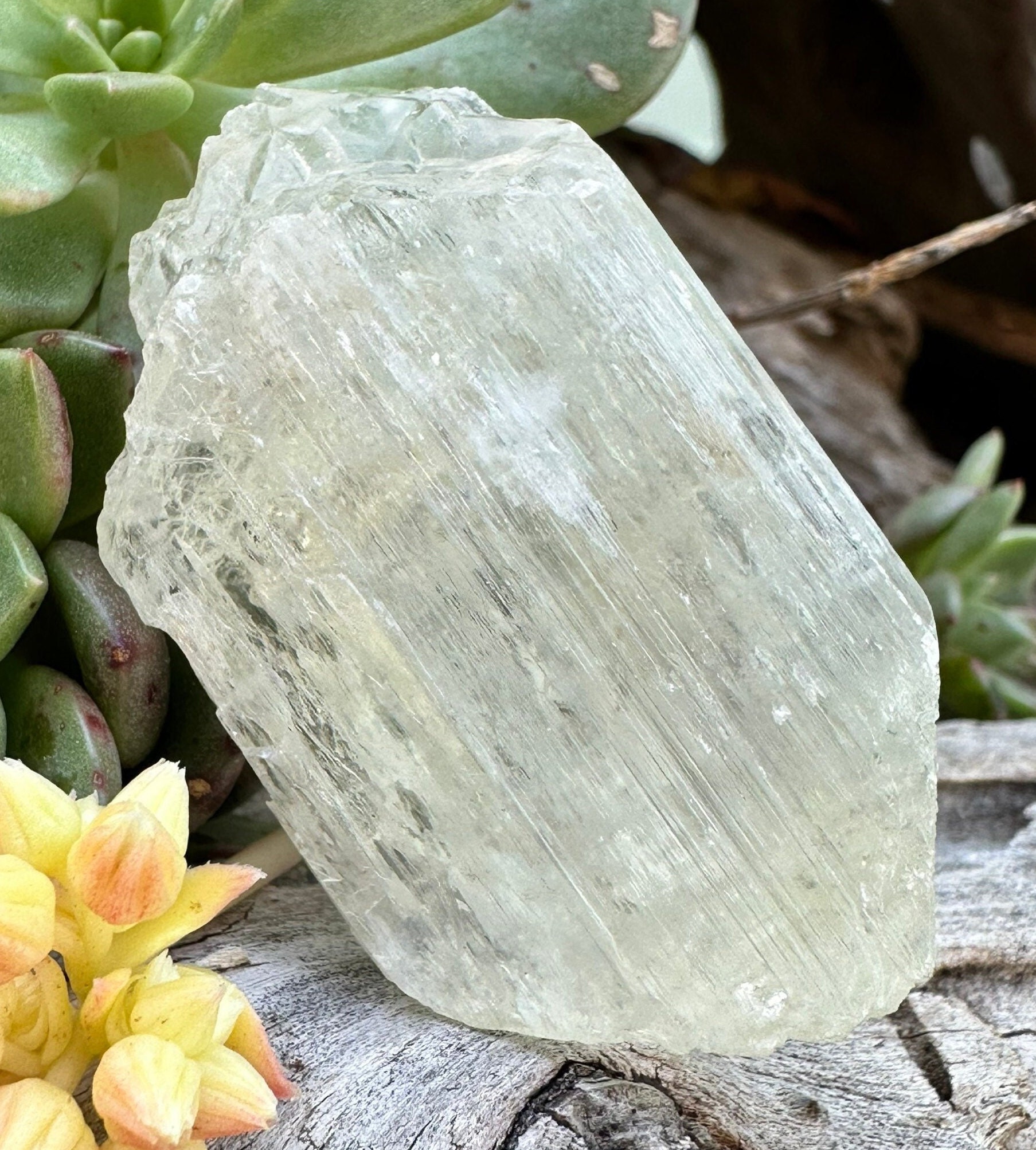 Unicorn Kunzite Crystal From Pakistan, Heart Chakra Stone