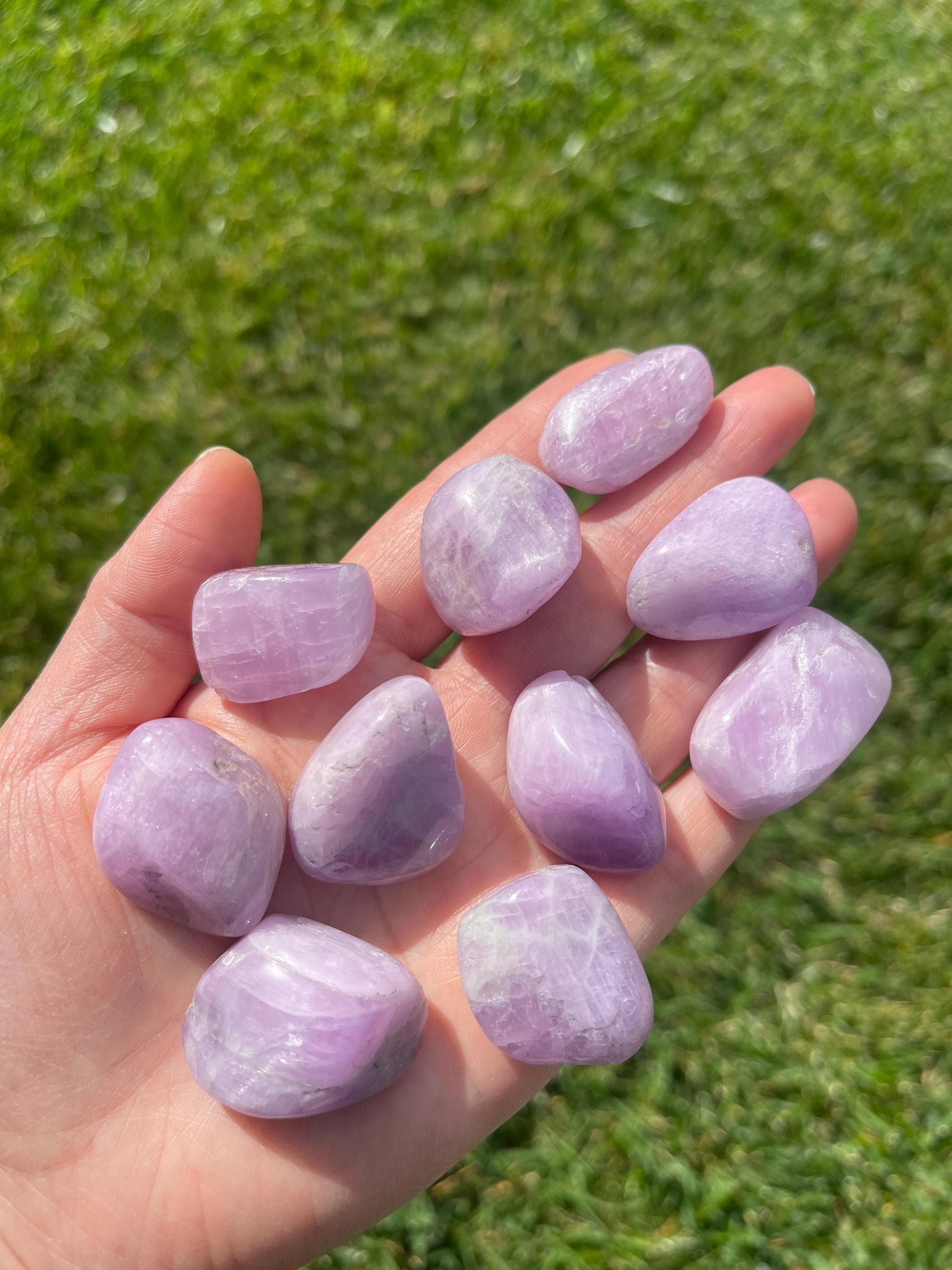 10 Kunzite Tumbled Stones