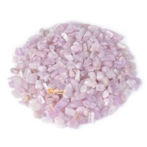 100 grams Small Kunzite Tumbled Chips Polished Crushed Stone Crystal Healing Embellishments