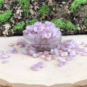 Kunzite Tumbled Chips | One Ounce | Healing Crystal | Reiki | Meditation | Wire Wrap
