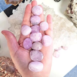 Kunzite Crystal Tumble Stones • Ethically Sourced