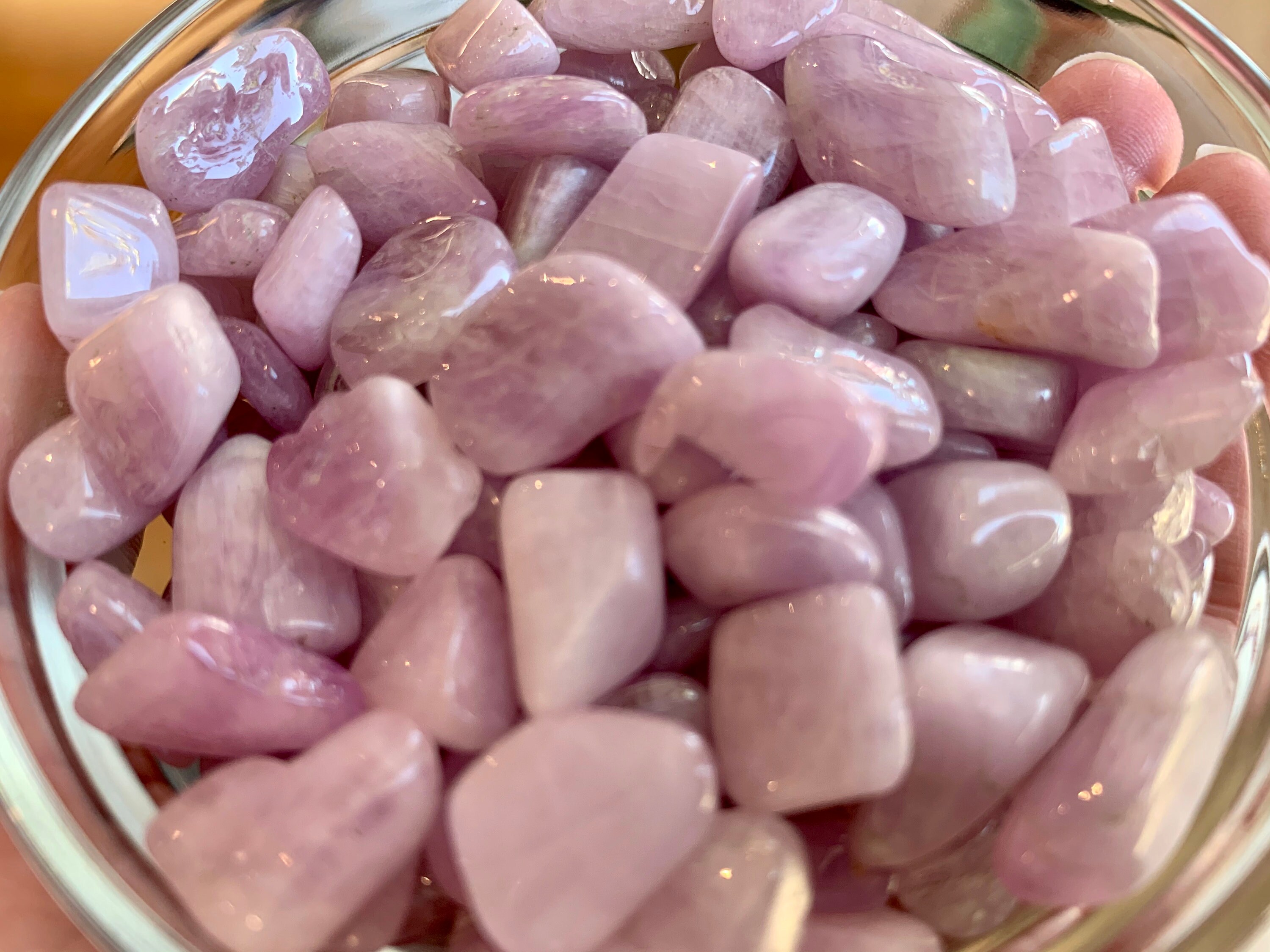 Lavender Kunzite Tumbled Stone, Xs Kunzite Tumble Lavender Kunzite Tumbled Stone, Xs Kunzite Tumble