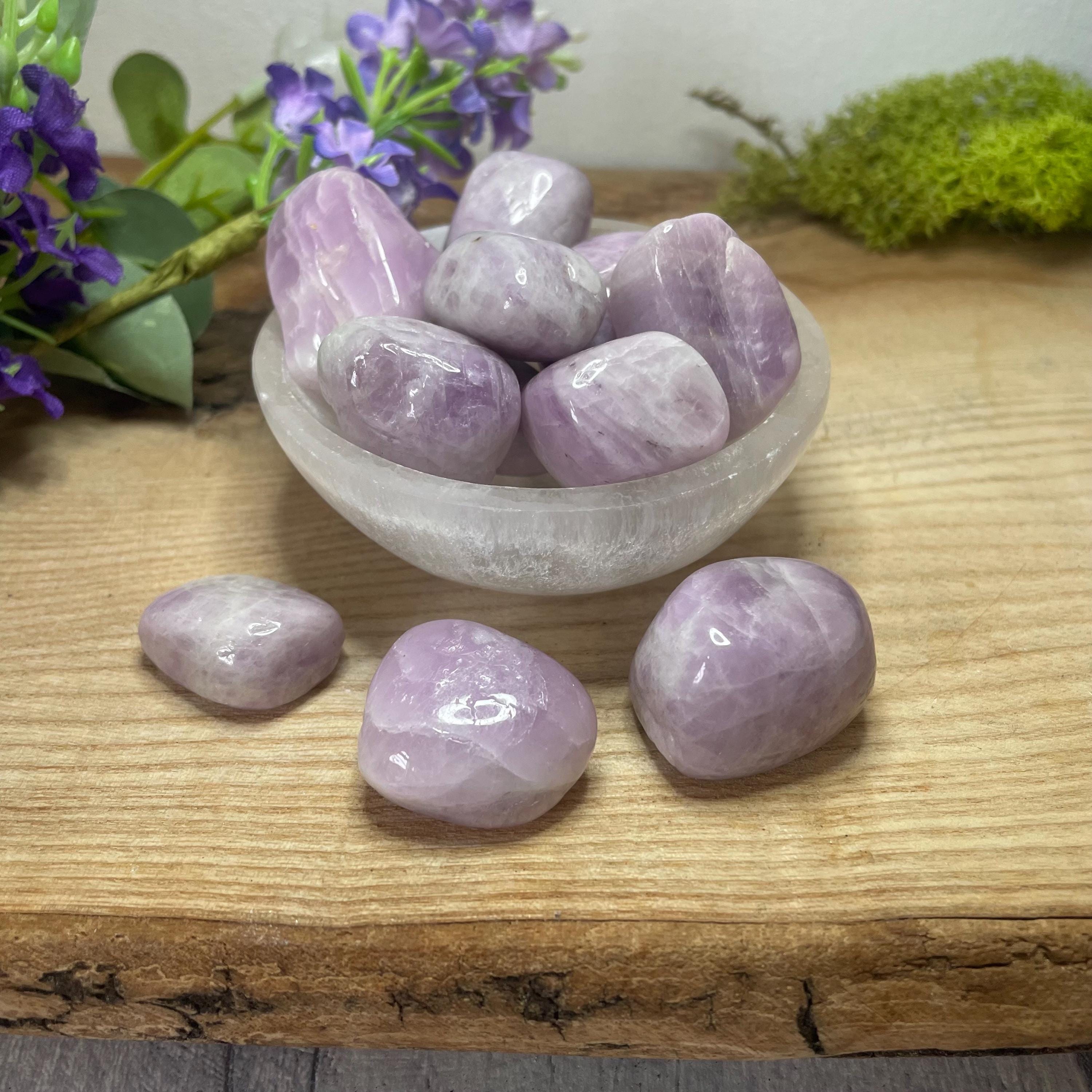 Tumbled Kunzite Stone – Healing Crystal For Love, Stress Relief & Emotional Balance – Natural Pink Lilac Crystal Tumbled Kunzite Stone – Healing Crystal For Love, Stress Relief & Emotional Balance – Natural Pink Lilac Crystal
