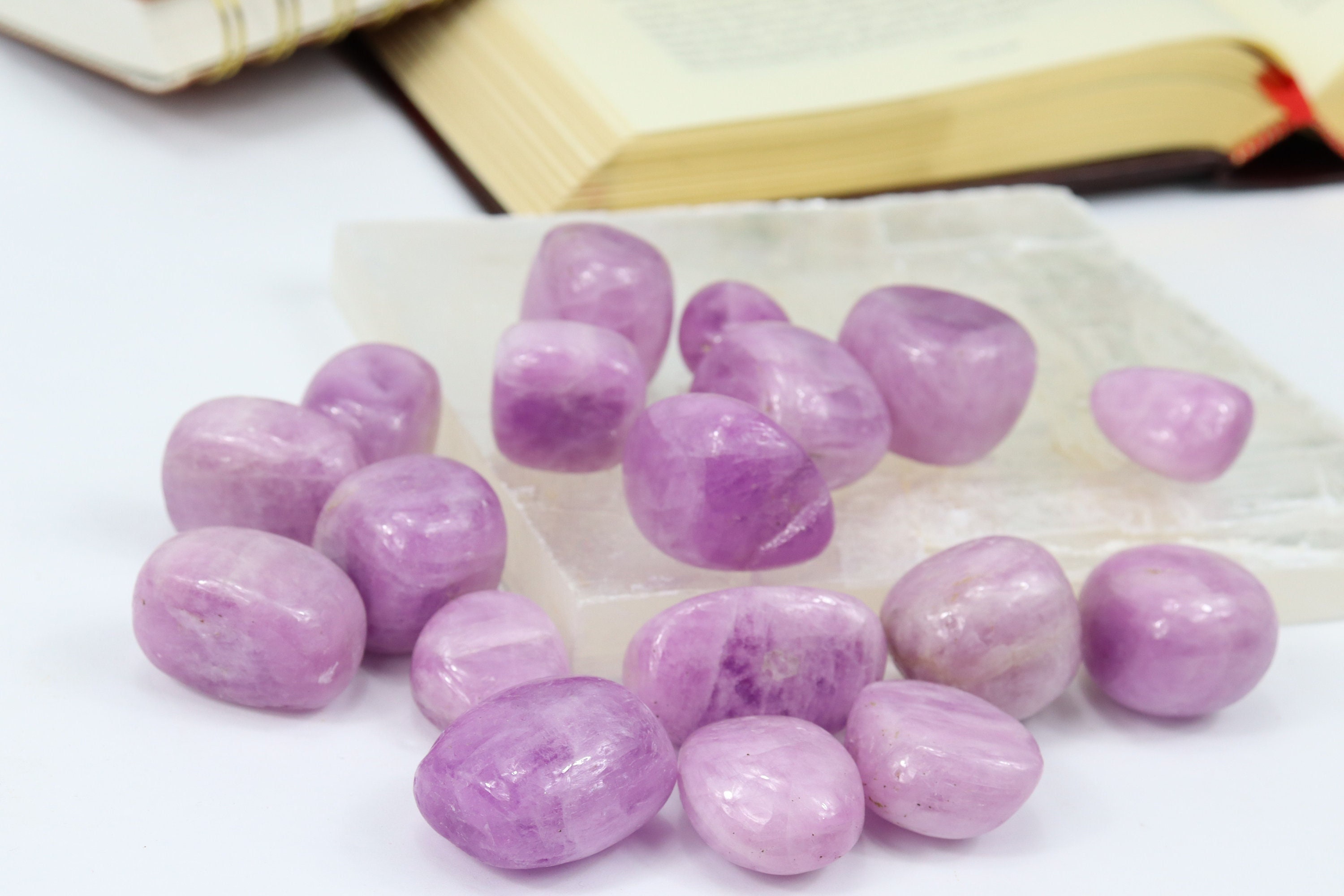 Kunzite Tumble: Healing Crystal (1in To 1.2in) Kunzite Tumble: Healing Crystal (1in To 1.2in)