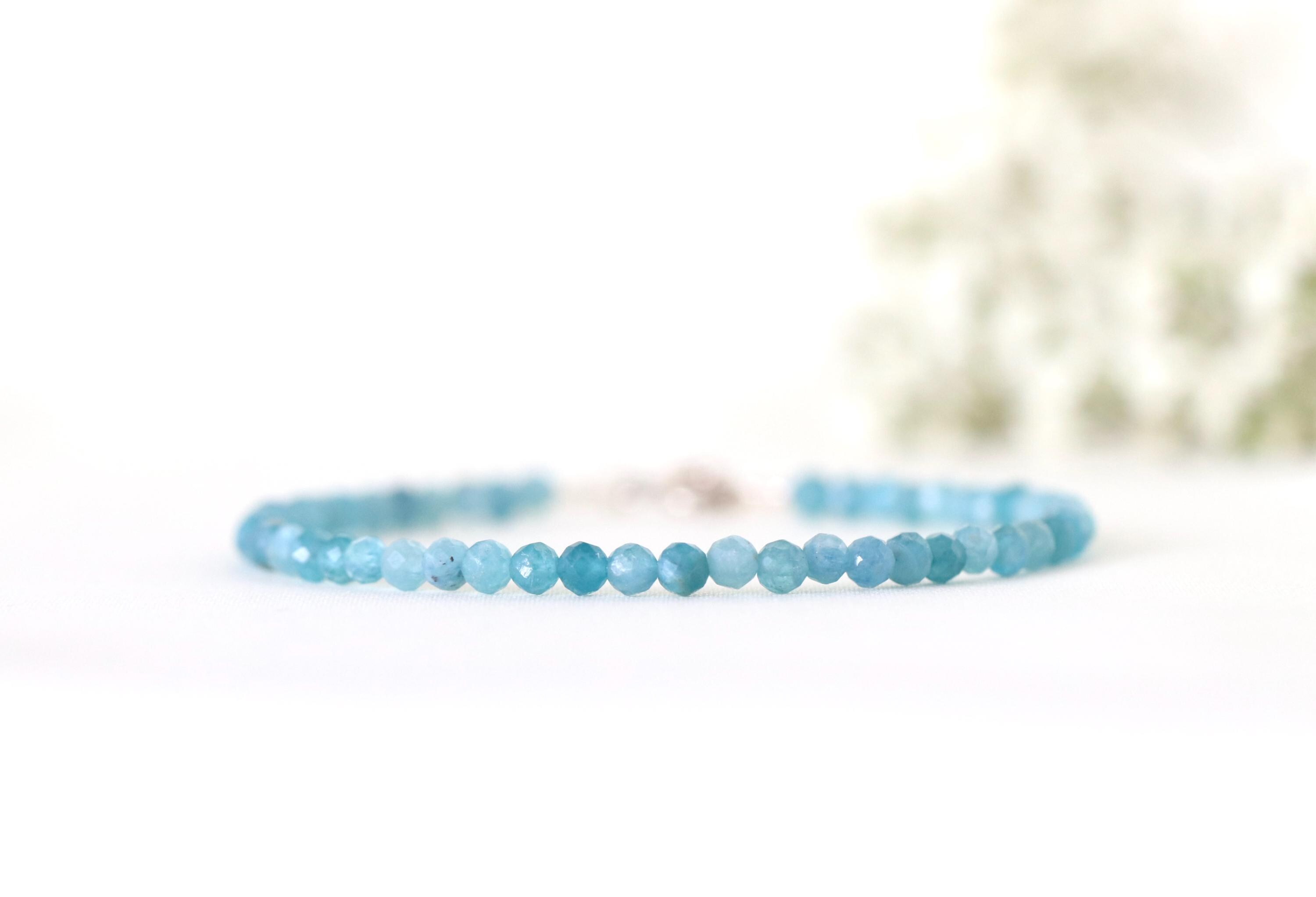 Light Blue Kyanite Bracelet Natural – Clarity, Calm & Communication, September Birthstone