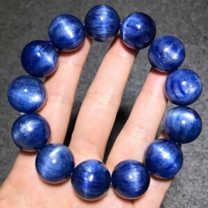 Natural Aaaaaaa Kyanite Beads Bracelet,6mm -16mm Super Blue Kyanite Beaded Bracelets Supply,gift Jewelry Bracelets.