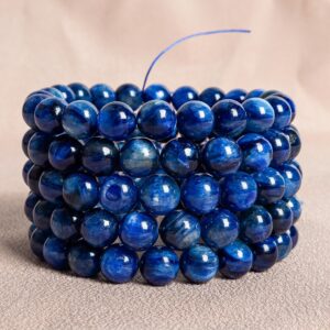 South Africa Kyanite Beads 7"/7.5"/8" Bracelet Genuine Natural Round Gemstone Beads
