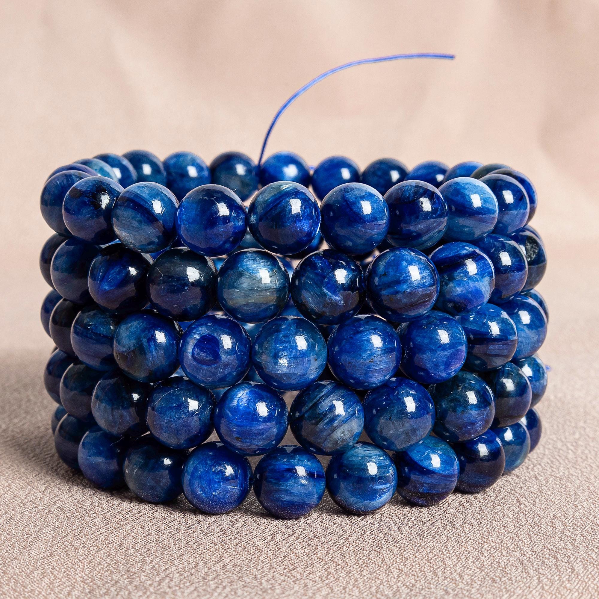 South Africa Kyanite Beads 7"/7.5"/8" Bracelet Genuine Natural Round Gemstone Beads