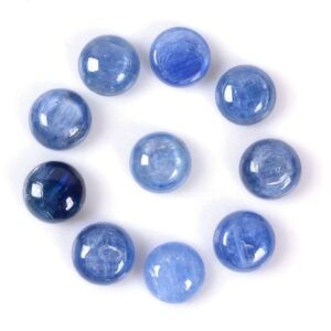 g1577  8mm kyanite gemstone round cab cabochon