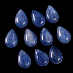 g2000 12mm kyanite gemstone teardrop cab cabochon
