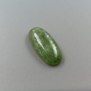 Green Kyanite loose oval cabochon Natural gemstone pair 9x21mm 10.63ct