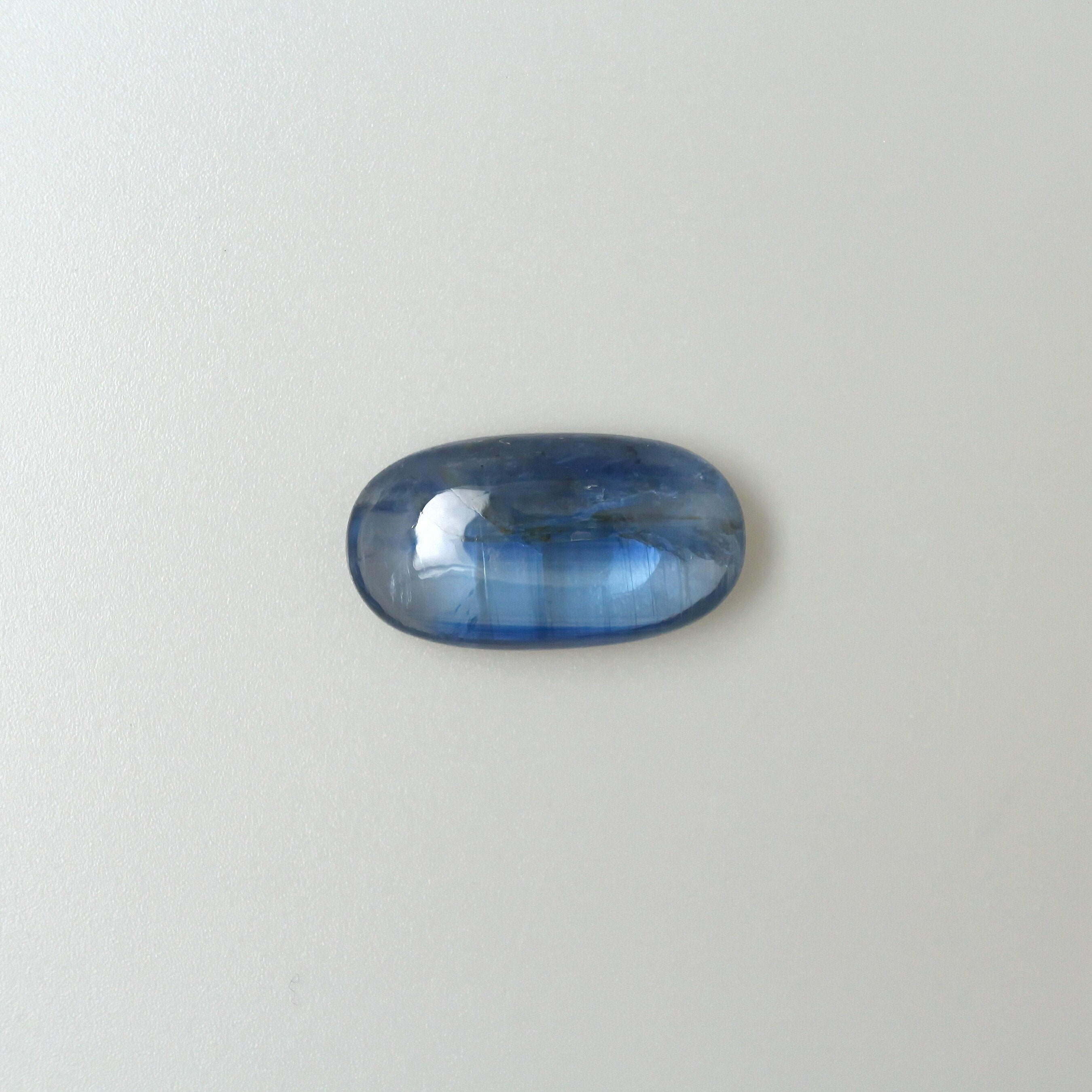 Natural Blue Kyanite Oval Cabochon Loose Gemstone From Nepal - 12x22mm, 19ct Natural Blue Kyanite Oval Cabochon Loose Gemstone From Nepal - 12x22mm, 19ct