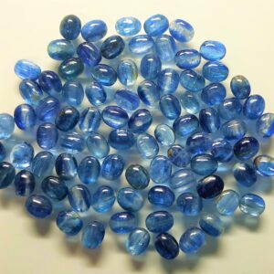Natural Blue Kyanite Oval Cabochon Gemstone (4x6 To 8x10 Mm)