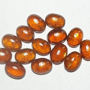 Natural Orange Kyanite Oval Cabochon: Vintage Jewelry Making Stone (3x5 To 8x10 Mm)