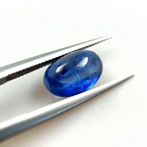 Royal blue Kyanite oval cabochon gemstone 6x9mm Natural loose stone for jewelry 2.64ct