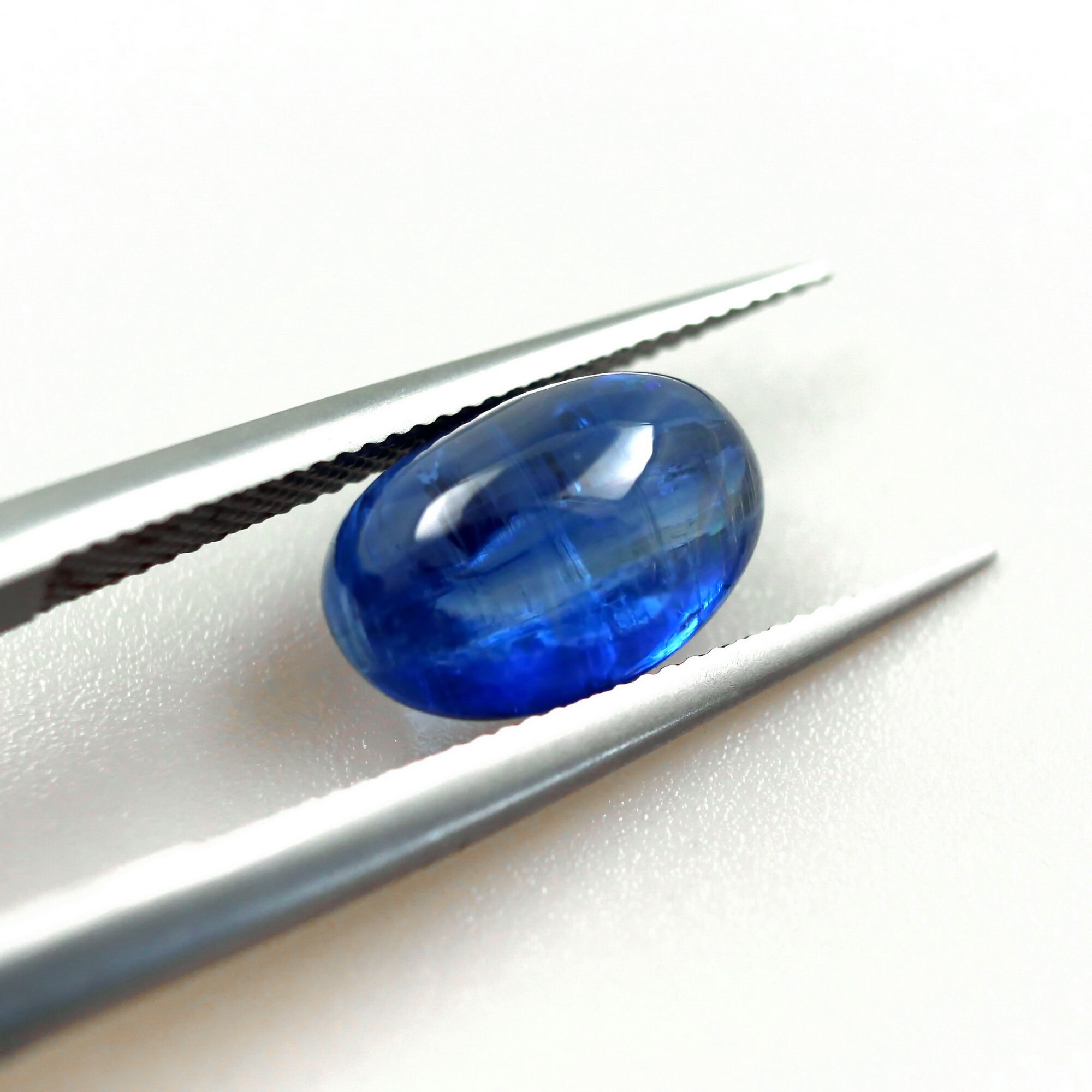 Royal Blue Kyanite Oval Cabochon Gemstone 6x9mm Natural Loose Stone For Jewelry 2.64ct