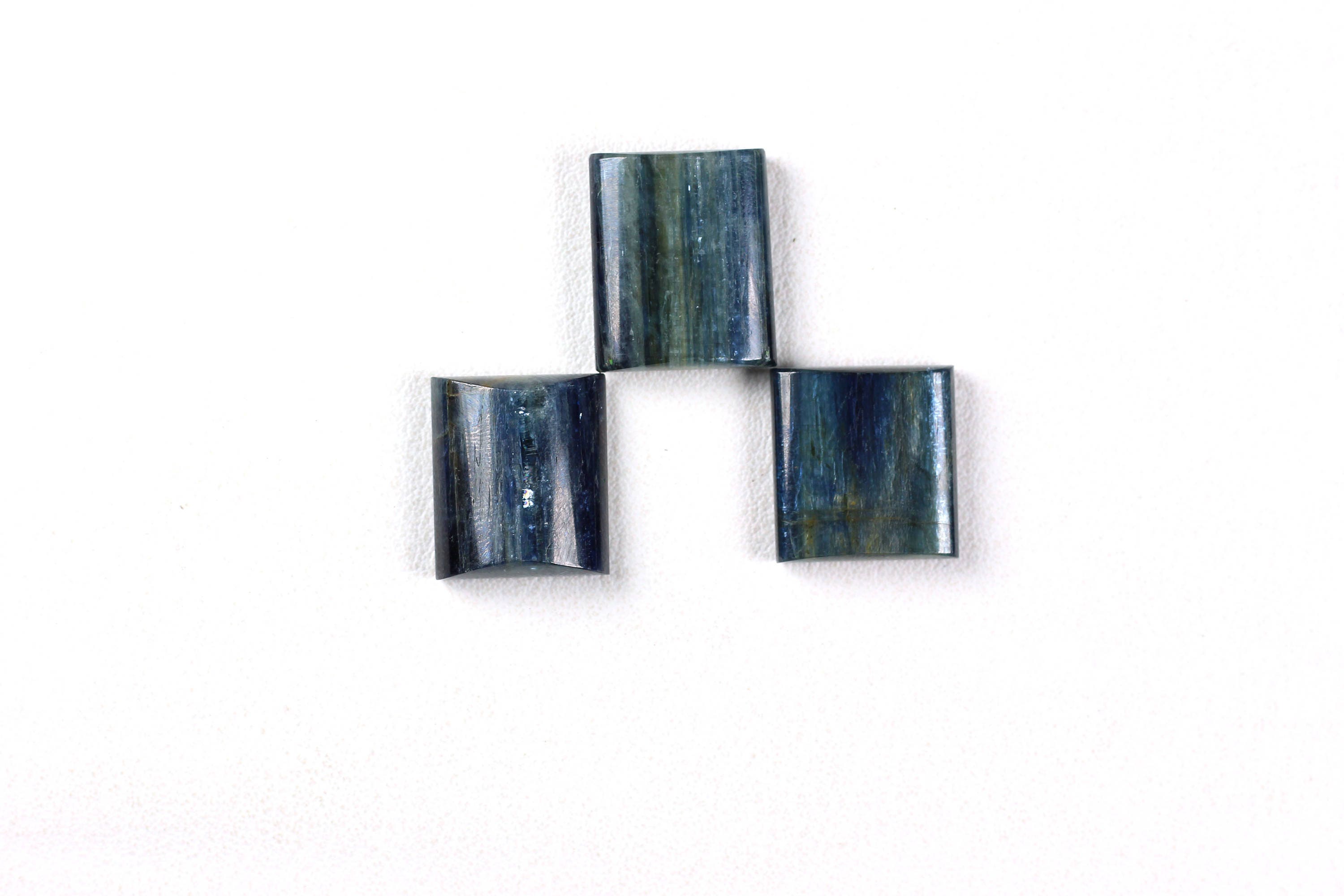Square Kyanite Cabochon Set: Natural Gemstone (138 Carat)
