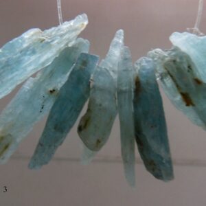 Alabaster Raw Kyanite Stick 13-18mm Beads- 8pcs Gemstone Crystals-jewelry Making-light Blue Natural Craft Beads