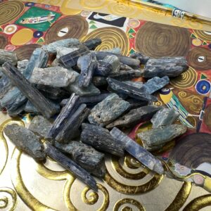 Beads  Natural Blue Kyanite Uneven Thick and Thin Rustic Nugget Spike Shard Beads 14-22mm  Freeform Kyanite  Beads  Jewellery /  3 beads