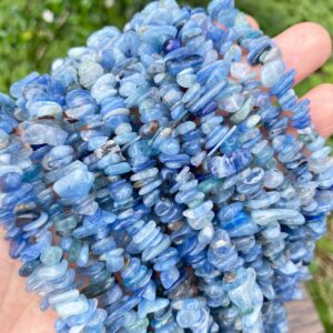 Full 32' Natural Aa Grade Kyanite 5~10mm Size Chip Beads,bracelets/neckalce For Jewelry Making Beads,gemstone Freeform Chip Nugget Beads