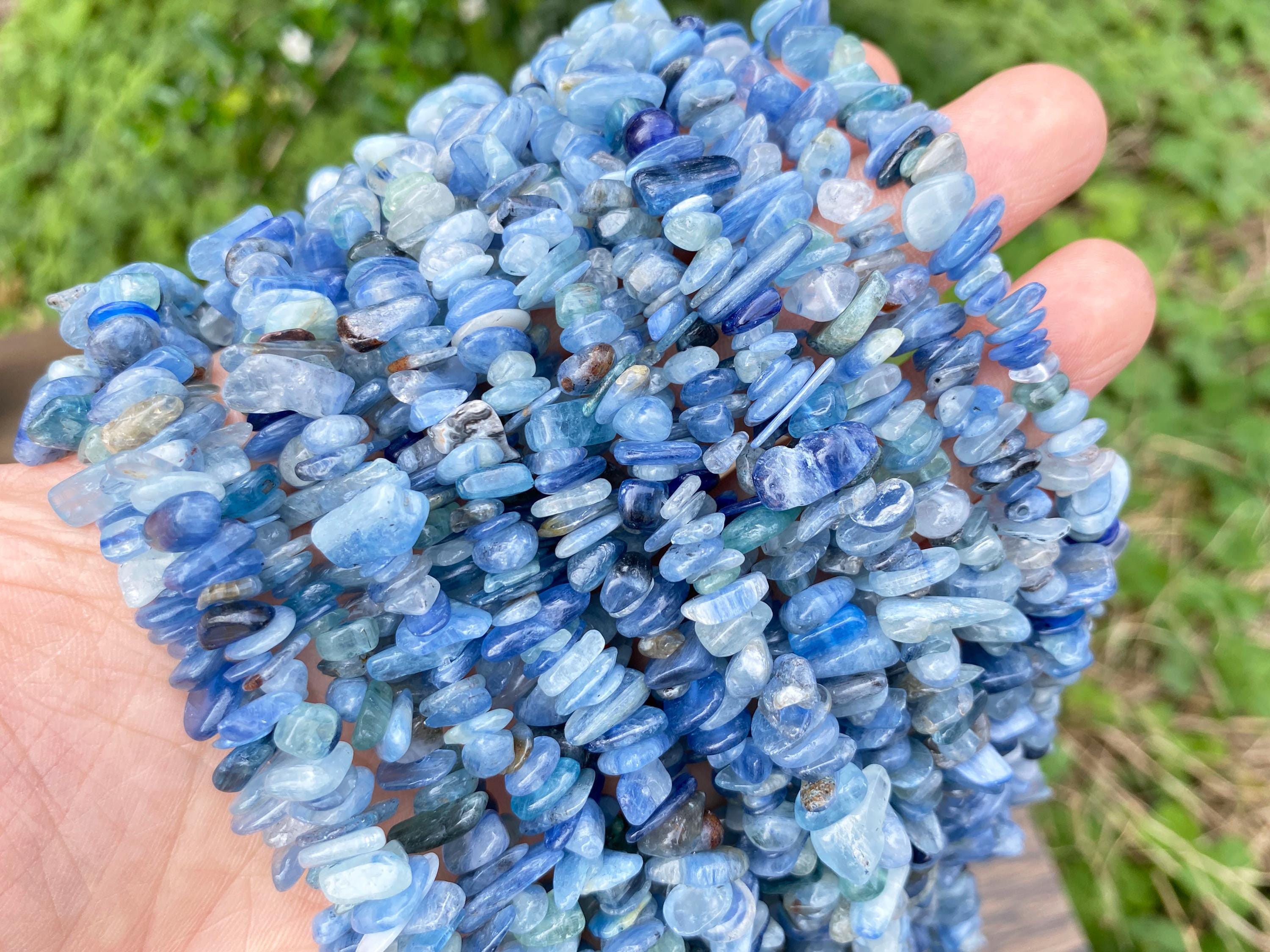 Full 32' Natural Aa Grade Kyanite 5~10mm Size Chip Beads,bracelets/neckalce For Jewelry Making Beads,gemstone Freeform Chip Nugget Beads